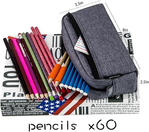 Miniatura 2 de Estuche para lápices de gran capacidad, bolsa de papelería, bolsa multicolor para bolígrafos, bolsa para cosméticos, bolsa para bolígrafos con