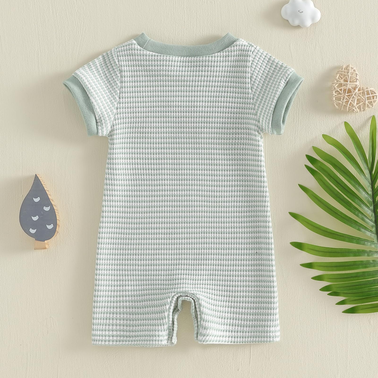 Baby Boy Girl Hunting Outfit Western Romper Camo Duck Jumpsuit Short Sleeve Bodysuit Animal Playsuit Summer Clothes - 5