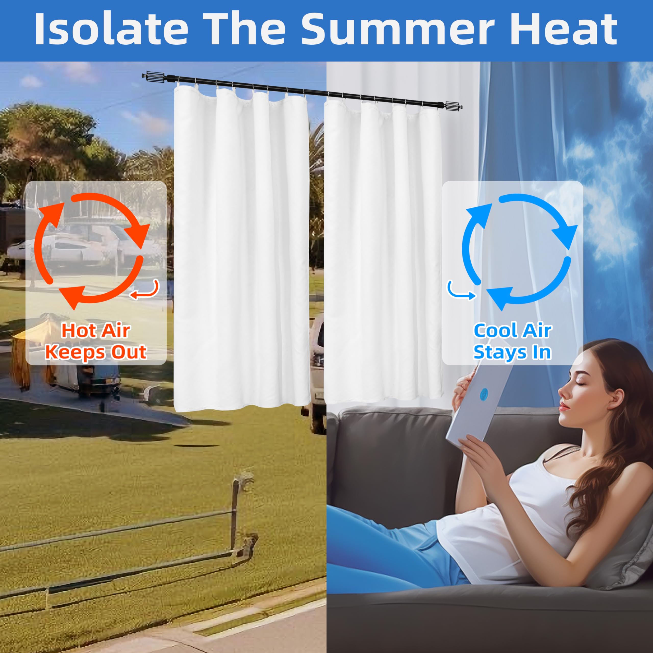 Insulated Curtain Liner Thermal Curtain Lining Ivory Fabric Direct