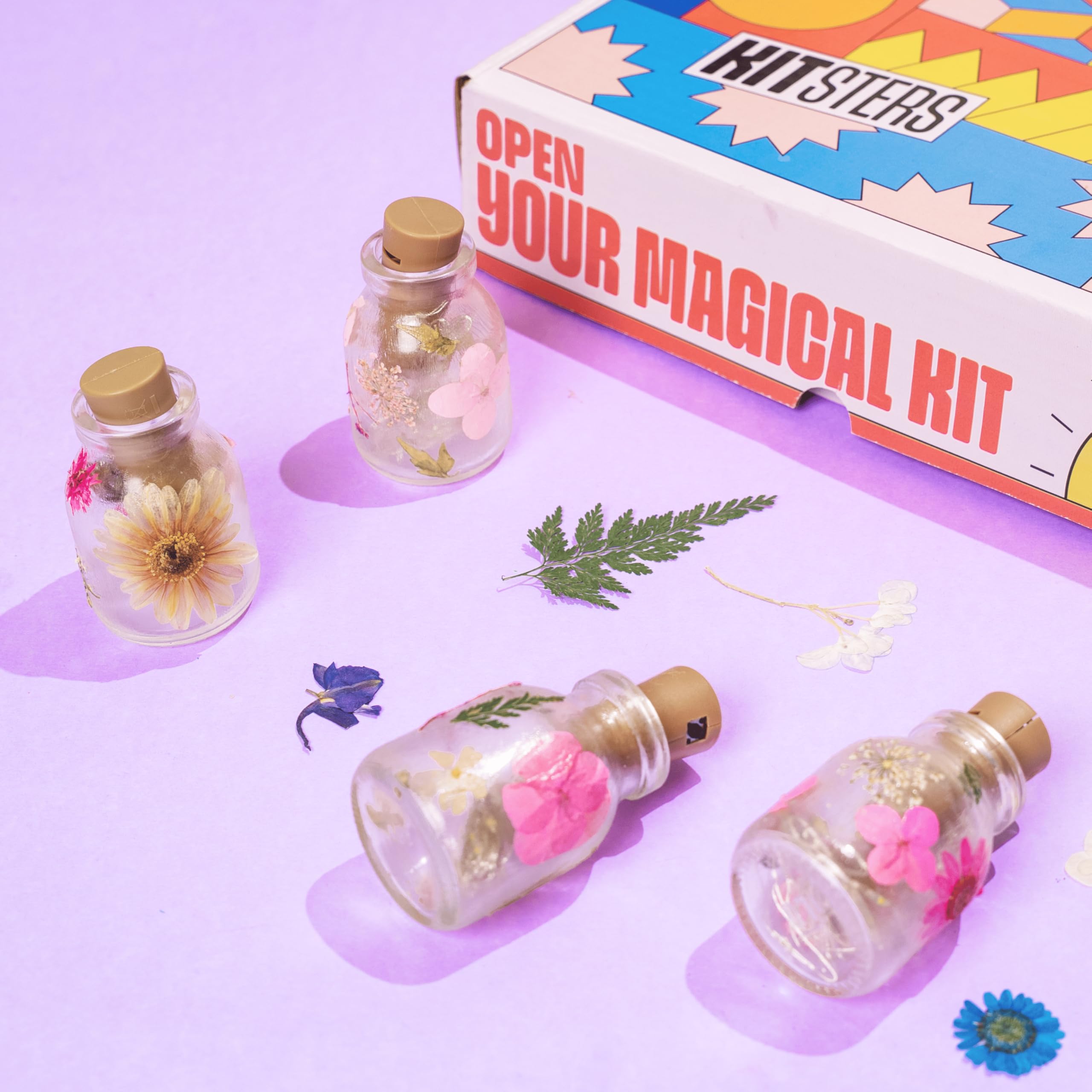 KITSTERS DIY Floral Glow Jar Kit | Dried Flowers + LED Lights | Create Magical Decorative Jars | Ideal Birthday Gift | Art & Craft | Fun Activity for Kids & Adults | Detailed Video Workshop Included-image-10