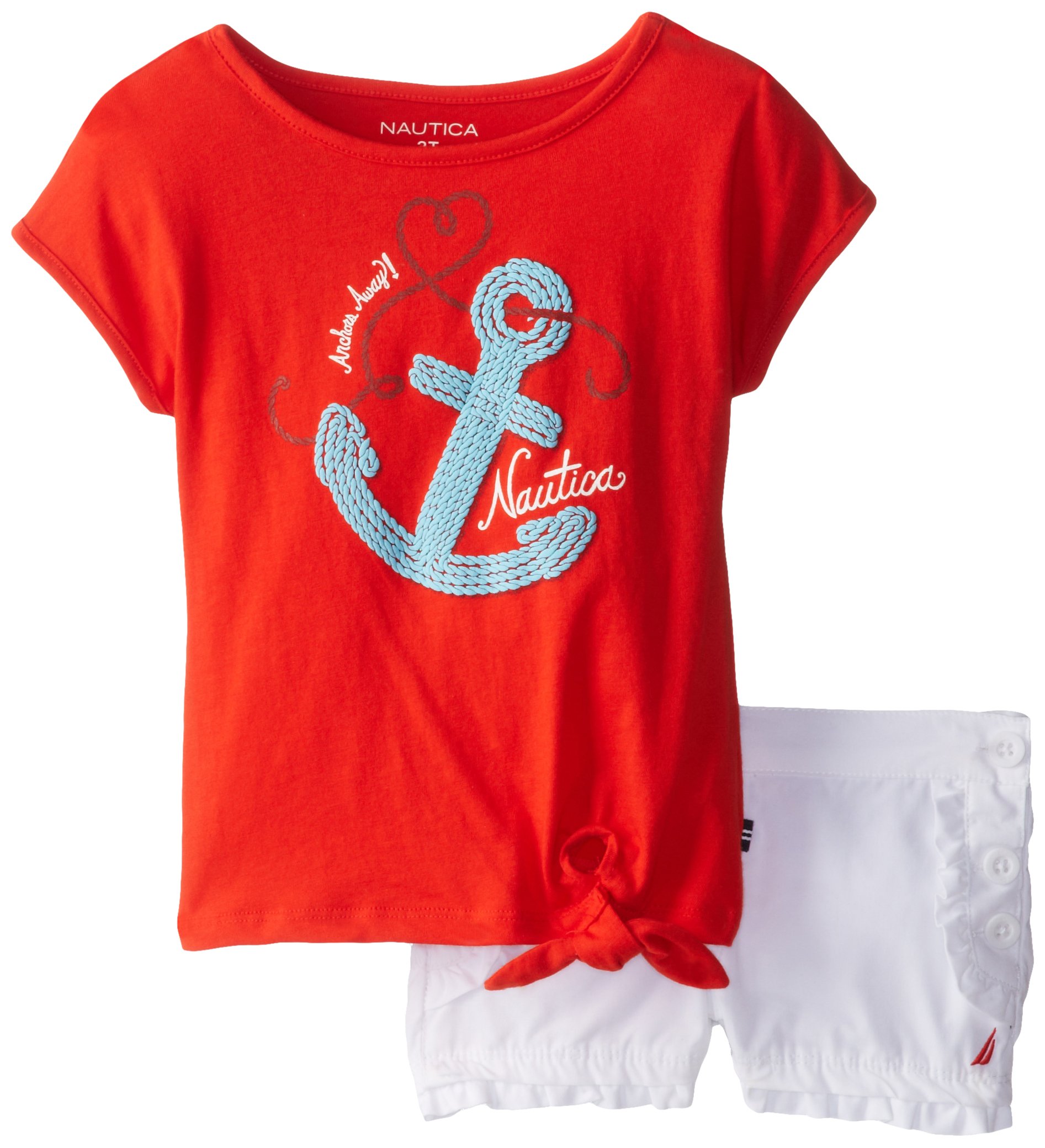 Nautica Girls' Anchor Short Set