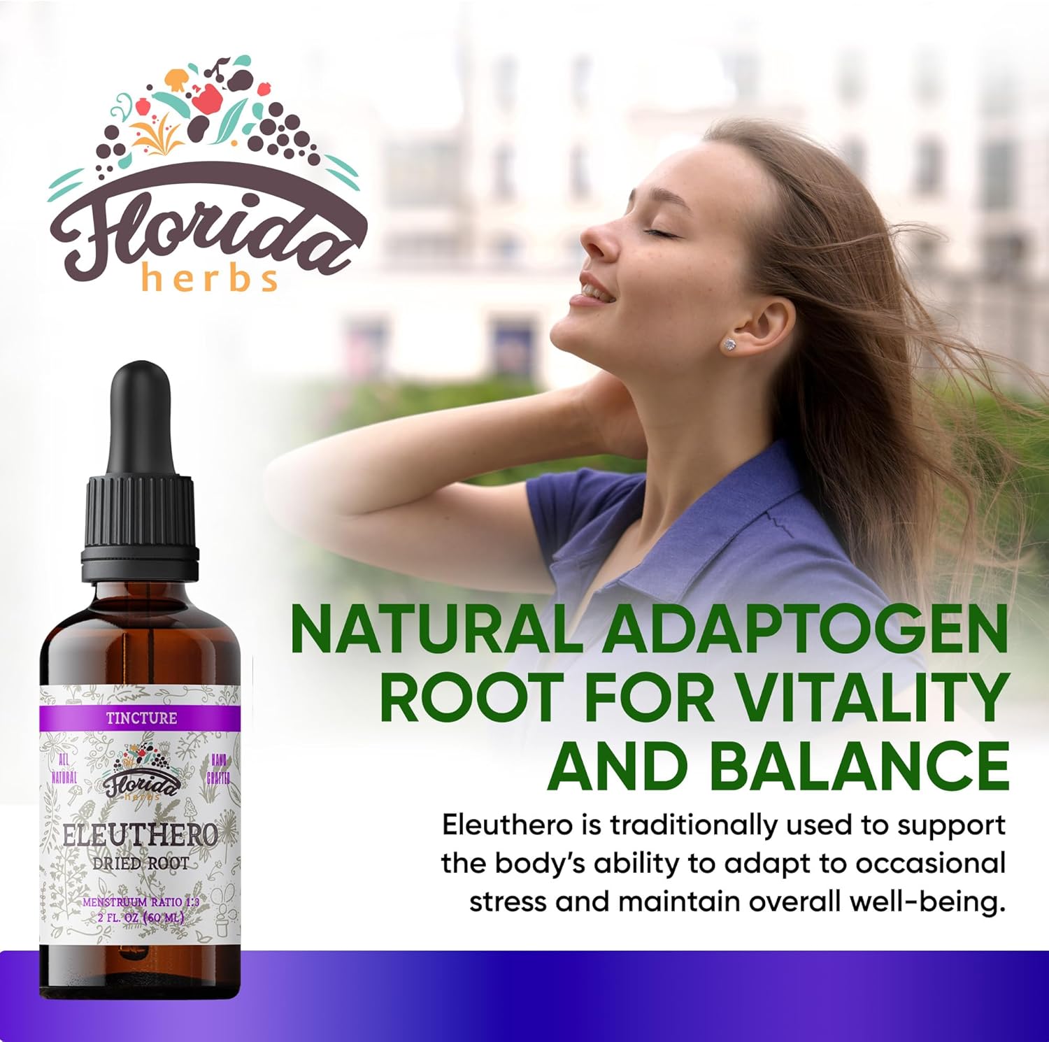 Eleuthero Tincture, Organic Eleuthero Extract (Siberian Ginseng, Eleutherococcus senticosus) - Image 2