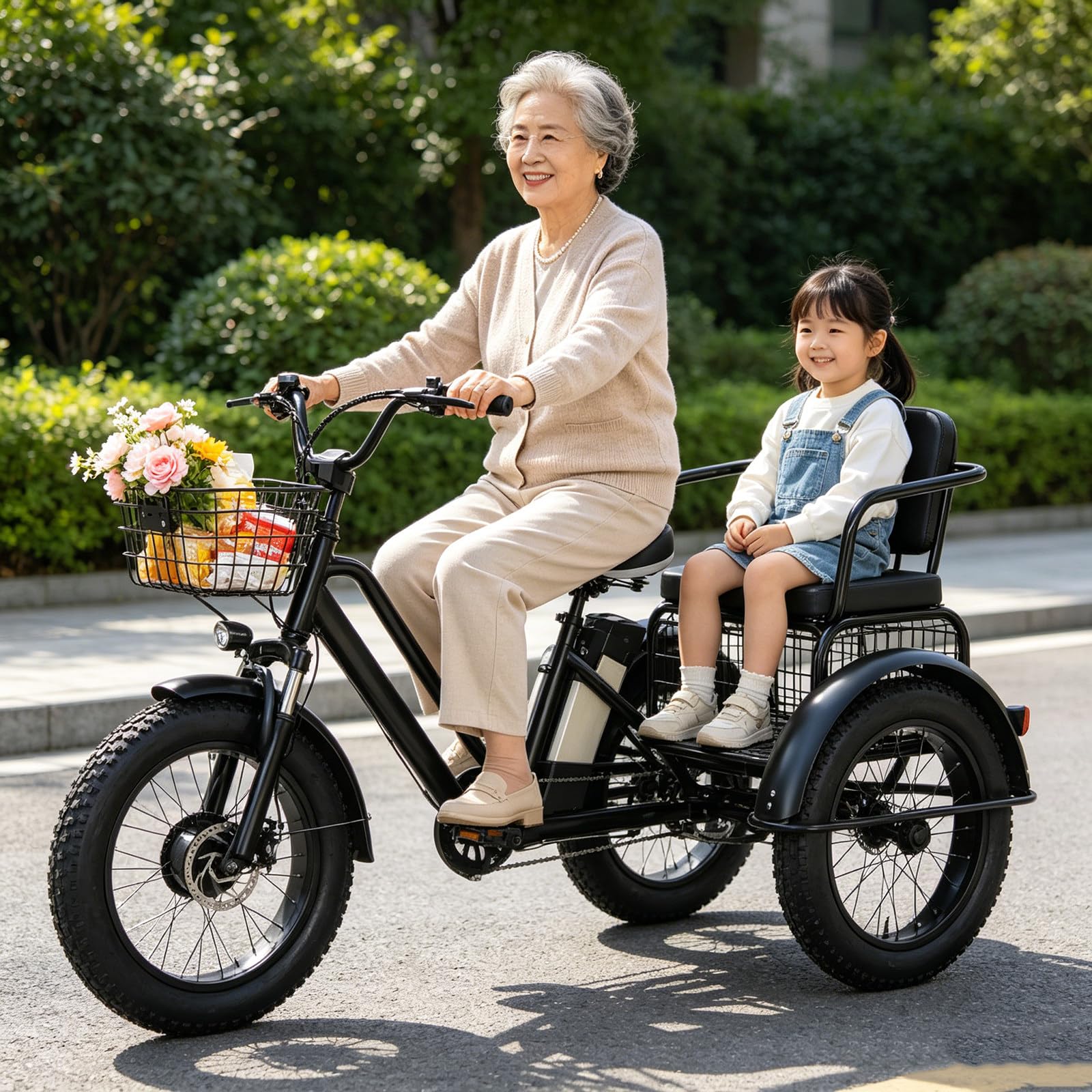 GCLCPAEN 20-Inch Electric Adult Tricycle,For Carrying Passengers,For Commuting,Shopping 12A