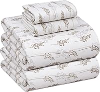 Vista 181 de RUVANTI Flannel Sheets Twin Size - 100% Cotton Double Brushed Twin Sheets Set, Deep Pockets 16 Inches, All Seasons Breathable & Extra Soft Bed Bali