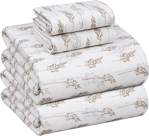 Vista 289 de RUVANTI Sábanas de franela 100% algodón King 4 piezas Celestial Stag Ciervo celestial