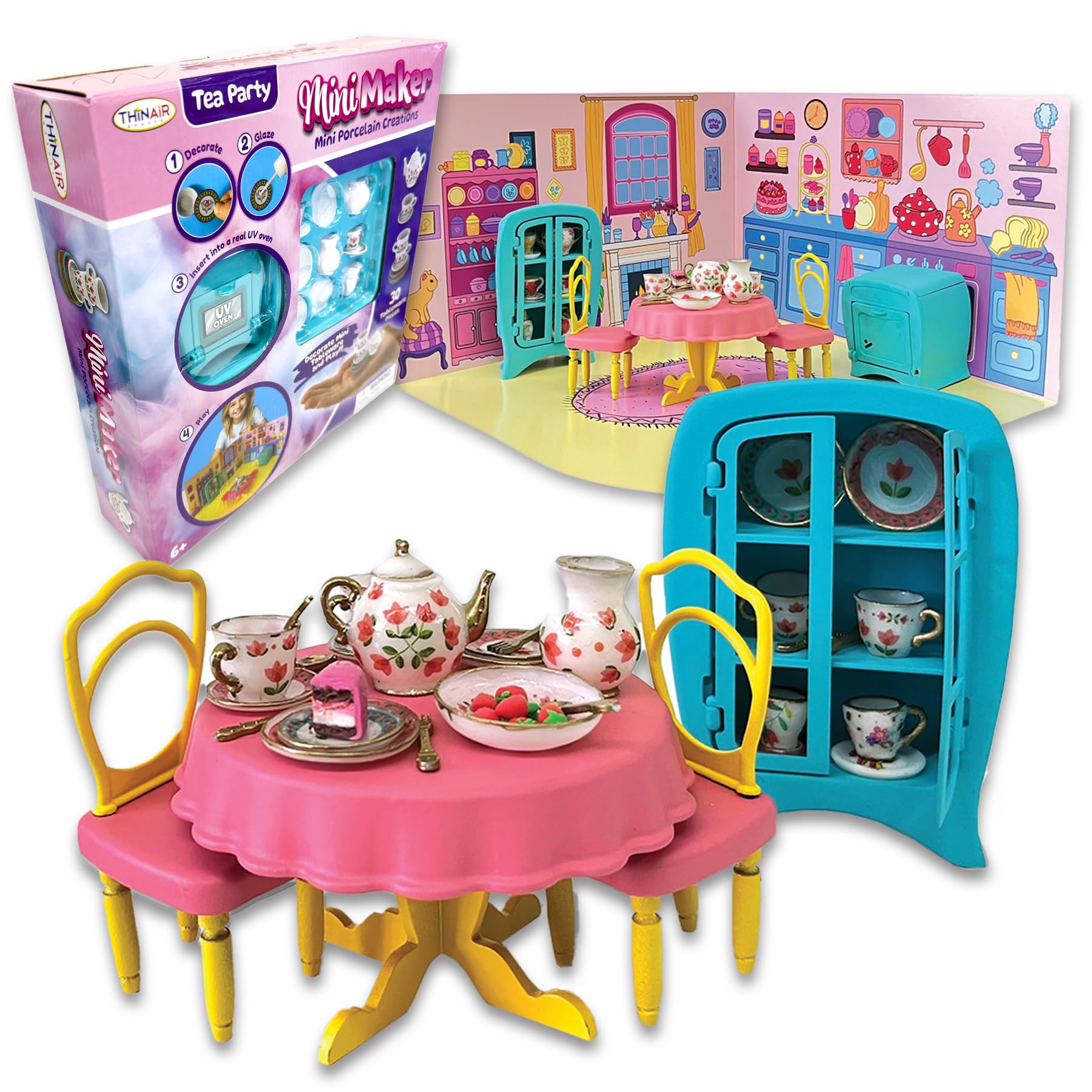 Amazon.com: Mini Maker Tea Party Creations – Paint Your Own Tea