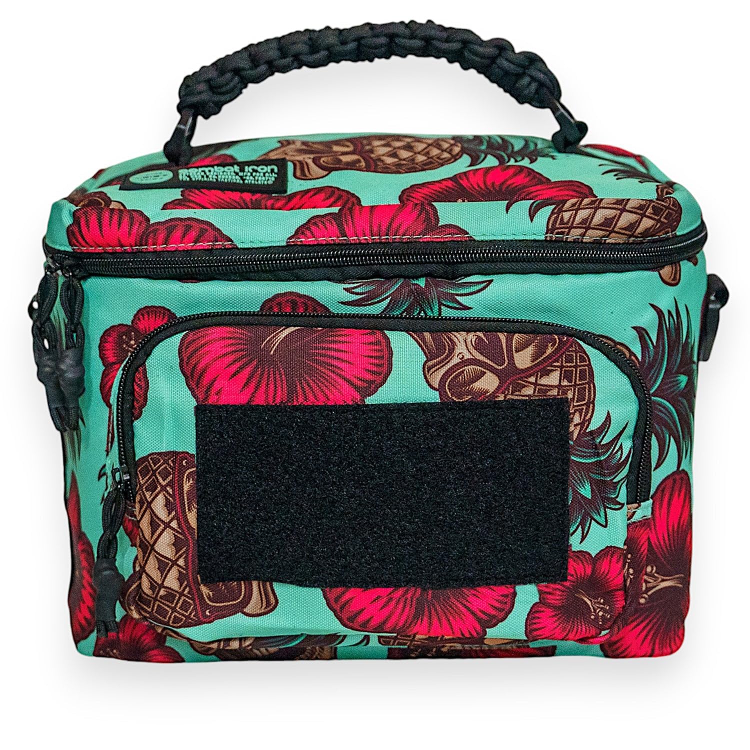 Combat Iron Tactical Lunch Box 12-Pack Insulated Cooler Lunch Box Teal Pineapple Express