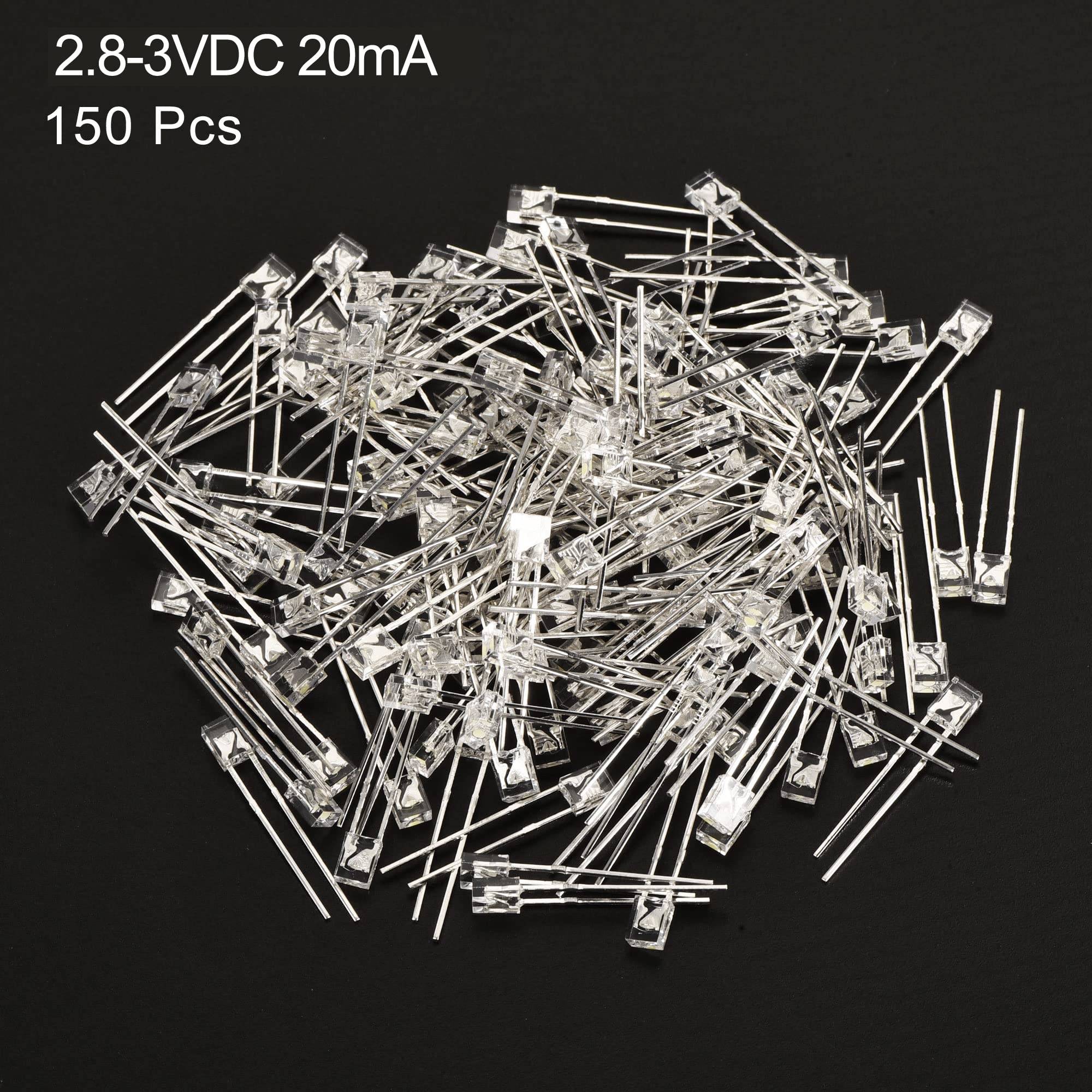 Lot De 150 Supports Douilles Pour LED 5mm - Uxcell - Noir Et Beige - Pour éclairage DIY
