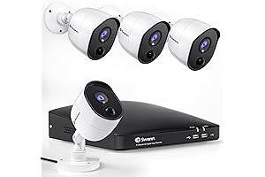 Swann Home DVR Security Camera System with 64GB Storage - Sharp 1080p...