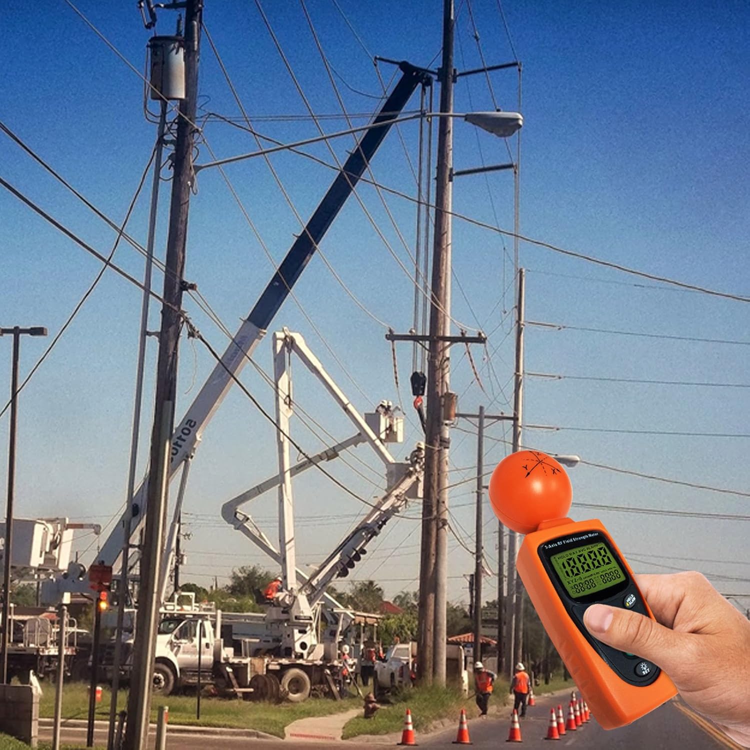 3 Triple Axis High RF EMF Strength Meter Detector Reader, Radiation