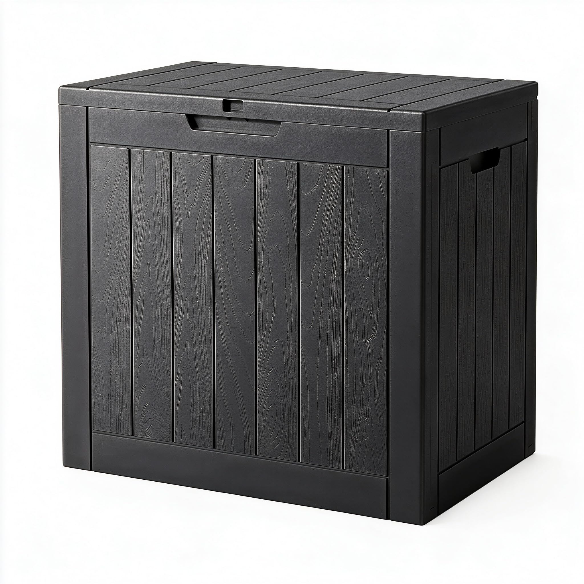 NUNU LAB 34 Gal Outdoor Storage Box Waterproof Lockable,Deck Box,Black