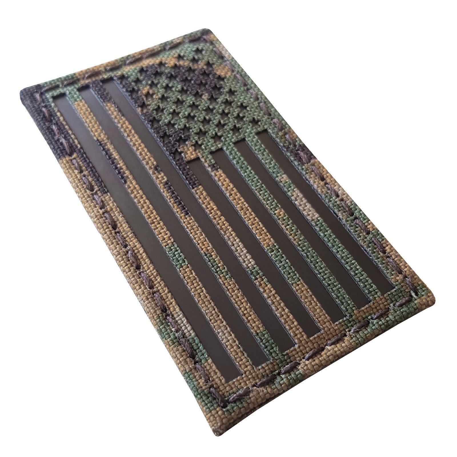 MARPAT Digital Woodland Infrared IR USA American Flag 3.5x2 IFF Tactical Morale Fastener Patch