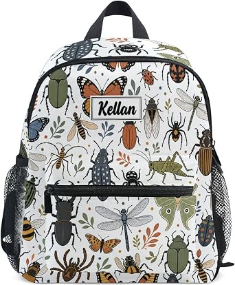 Sinestour Ocean Sharks Custom Toddler Backpack Personalized Kindergarten Elementary School Kids Backpack for Boys Girls