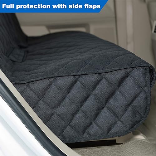 Miniatura 8 de Viewpets- Protector de asiento de auto Funda de asiento de auto para mascotas impermeable resistente y antideslizante para perros con tamaño Negro,