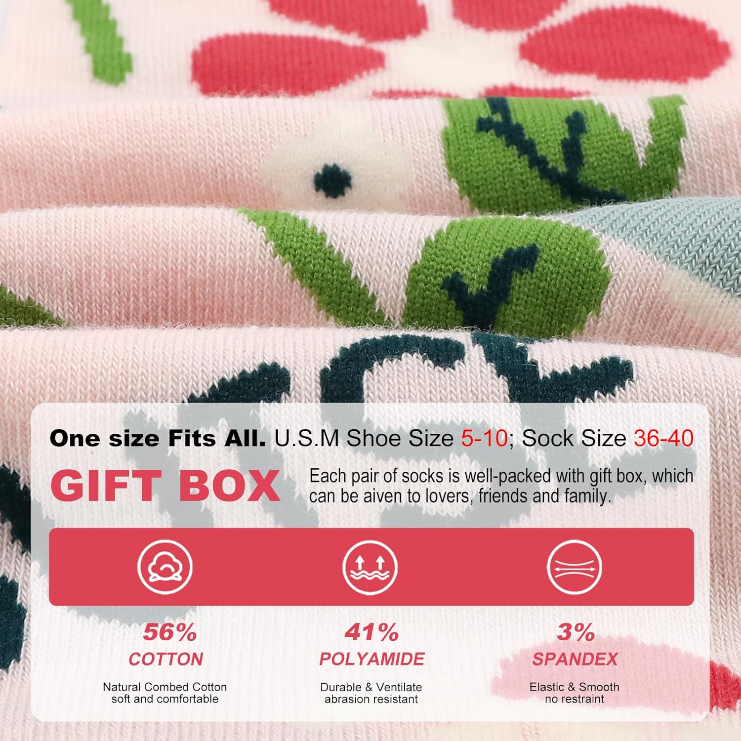 Funny Socks for Women Novelty Mom Dress Womens Sock Funny Gift - Image 3