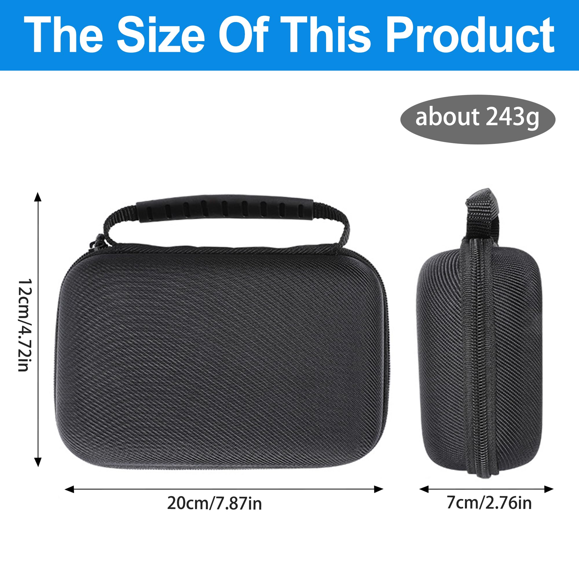 Osmo Pocket 3 Tasche, Tragbarer Aufbewahrungs Koffer aus PU, Tasche für DJI Osmo Pocket 3, Carrying Case kompakte Reiseschutz Tasches für DJI Osmo Pockets 3 Creator Combos Zubehör