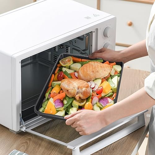 Miniatura 6 de Sartén antiadherente para hornear de 13 x 13 pulgadas, bandeja de repuesto para Ninja SP100, SP101, SP201 Foodi 8 en 1, revestimiento premium,