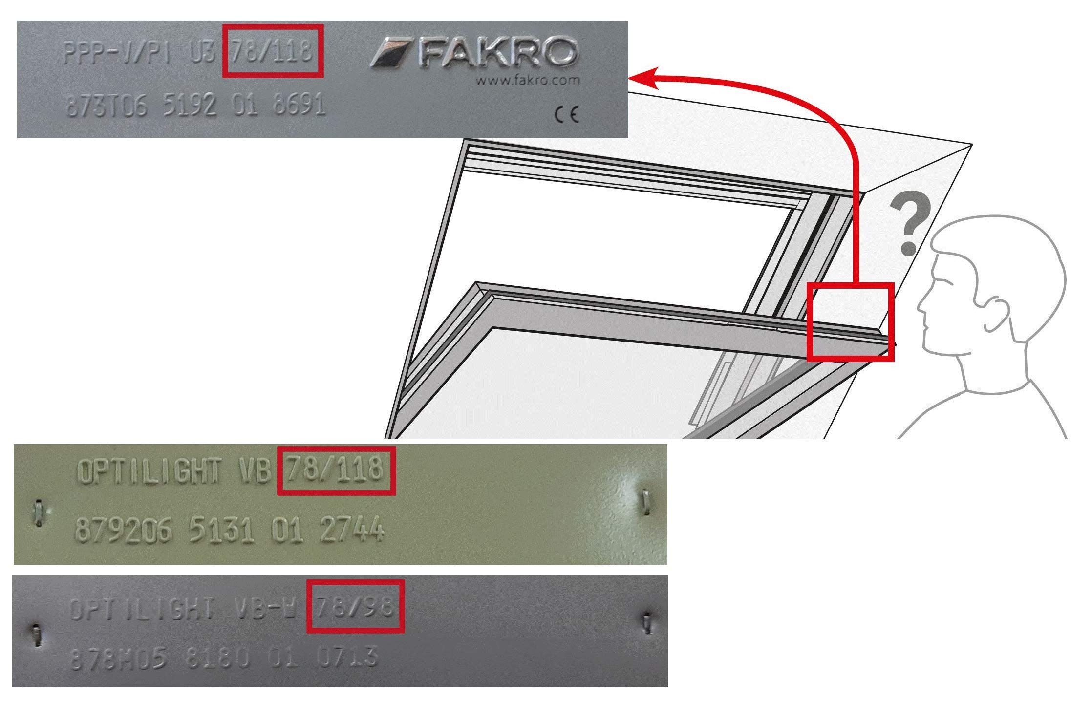 Store occultant pour fenêtre de Toit | Bleu foncé | VELUX MK08 und M08 | FAKRO 78/140 | OptiLight 78/140 | DAKEA M8A | Dakstra M8A | RoofLITE M8A