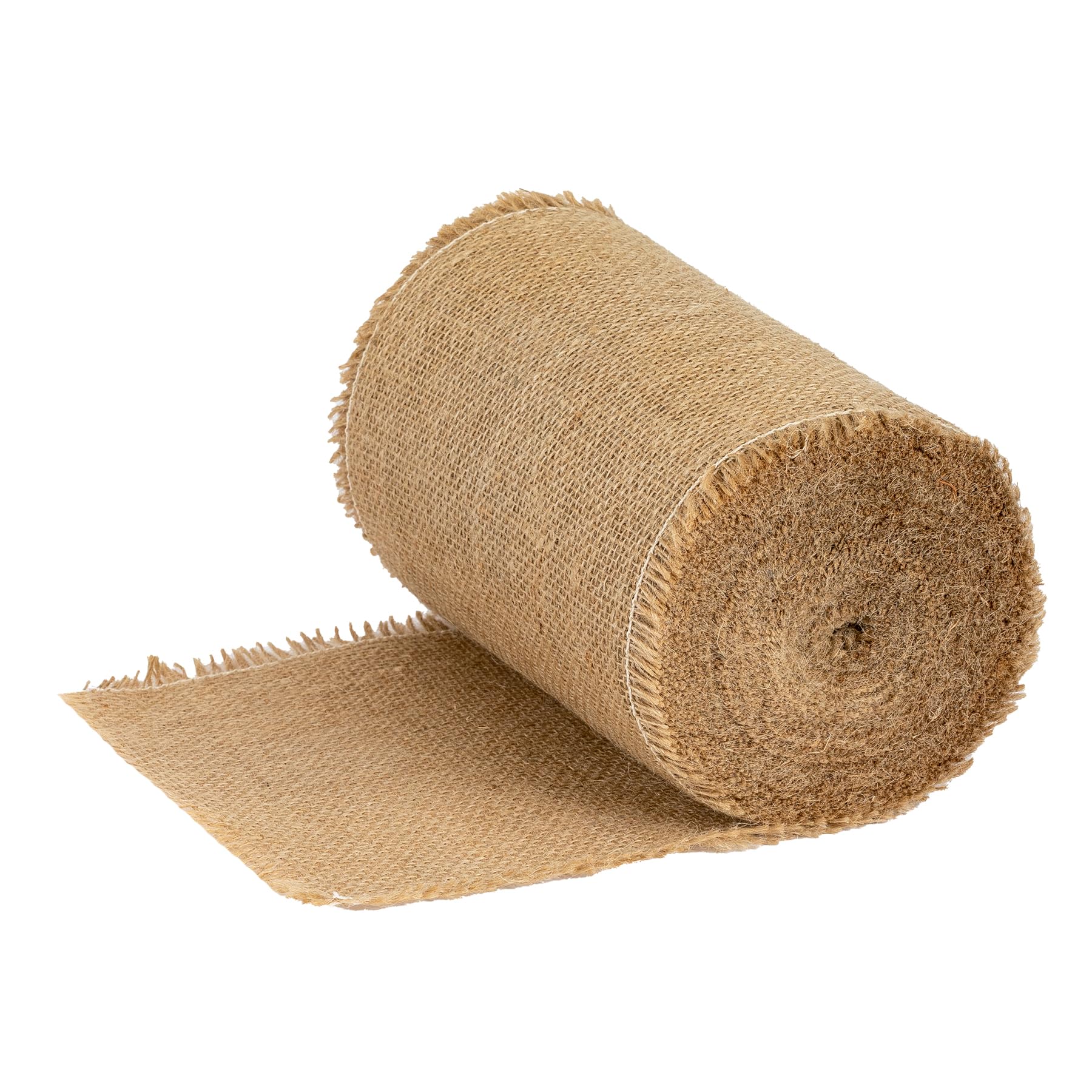 La Cordeline - Cinta de arpillera natural, 20 cm, rollo de 18 metros, para manualidades, decoración, jardinería