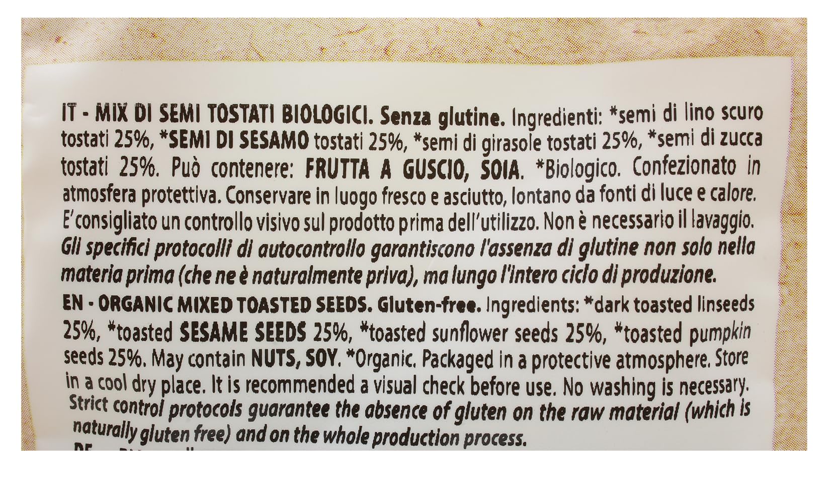 Probios Semi Misti Tostati Biologici - Ricchi di Proteine ​​e Fiber - Semi Naturali e Senza Glutine - Confezione da 6 x 250 g