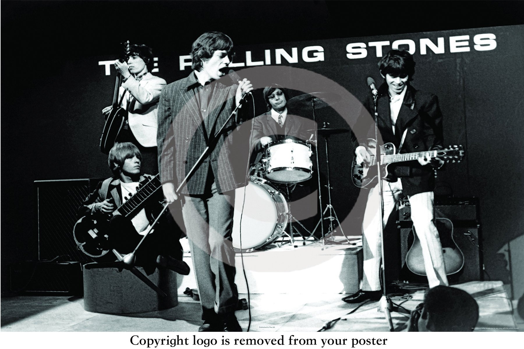 Camdentownpostercompany Huge The Rolling Stones Ready Steady Go Maxi Paper Poster Measures 91.5 X 61 Cm