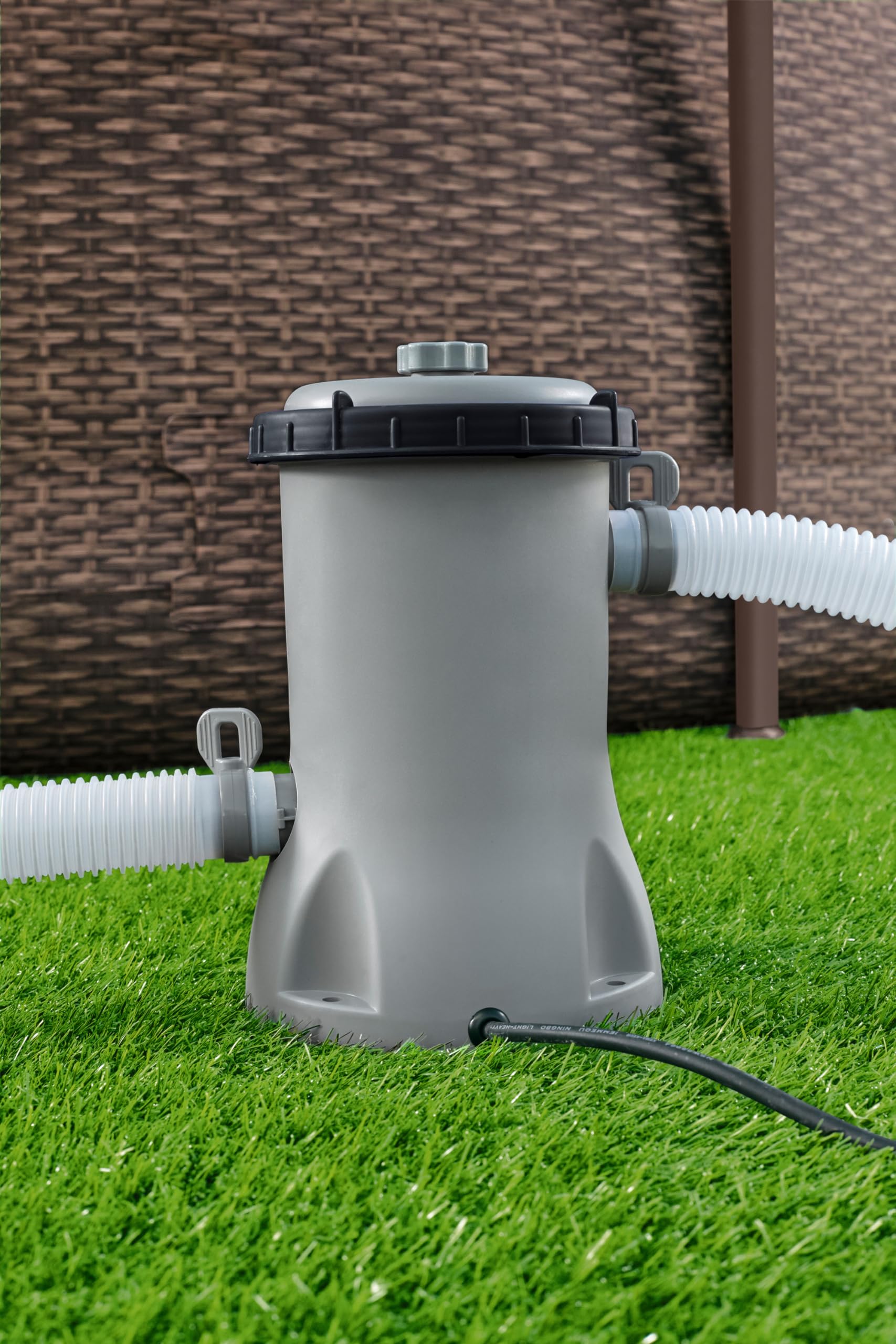 BESTWAY Depuradora de Filtro de Cartucho de 2.006 litros/hora 18,5x17,5x27,5 cm Gris