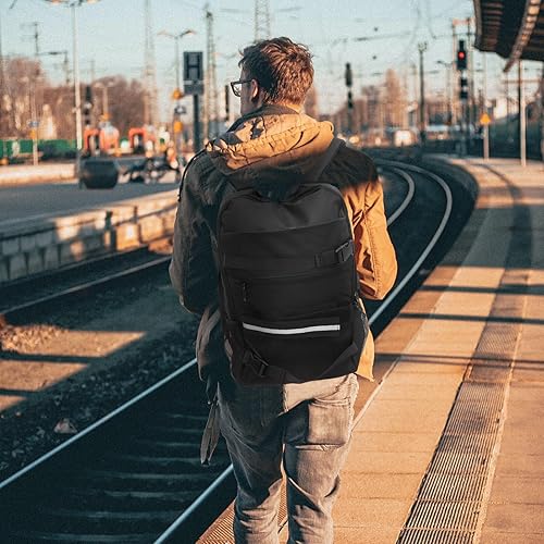 Miniatura 4 de BESTOYARD Mochila para computadora portátil, mochila negra para computadora portátil, mochila para computadora de negocios, mochila casual para