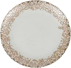 Tuut Linha Decoração Prato de Vidro para Decoração Hope 33,5cm