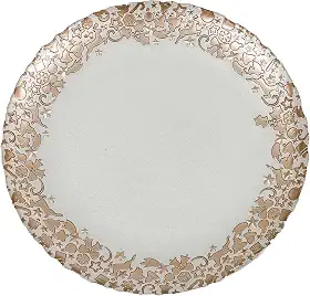 Tuut Linha Decoração Prato de Vidro para Decoração Hope 33,5cm
