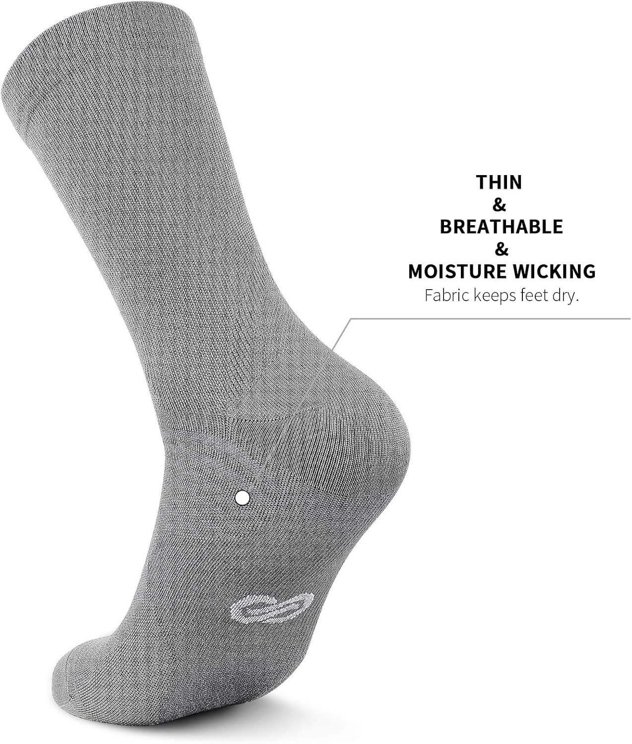 PAPLUS Compression Athletic Crew Socks (6 Pairs) for Men & Women - Image 6