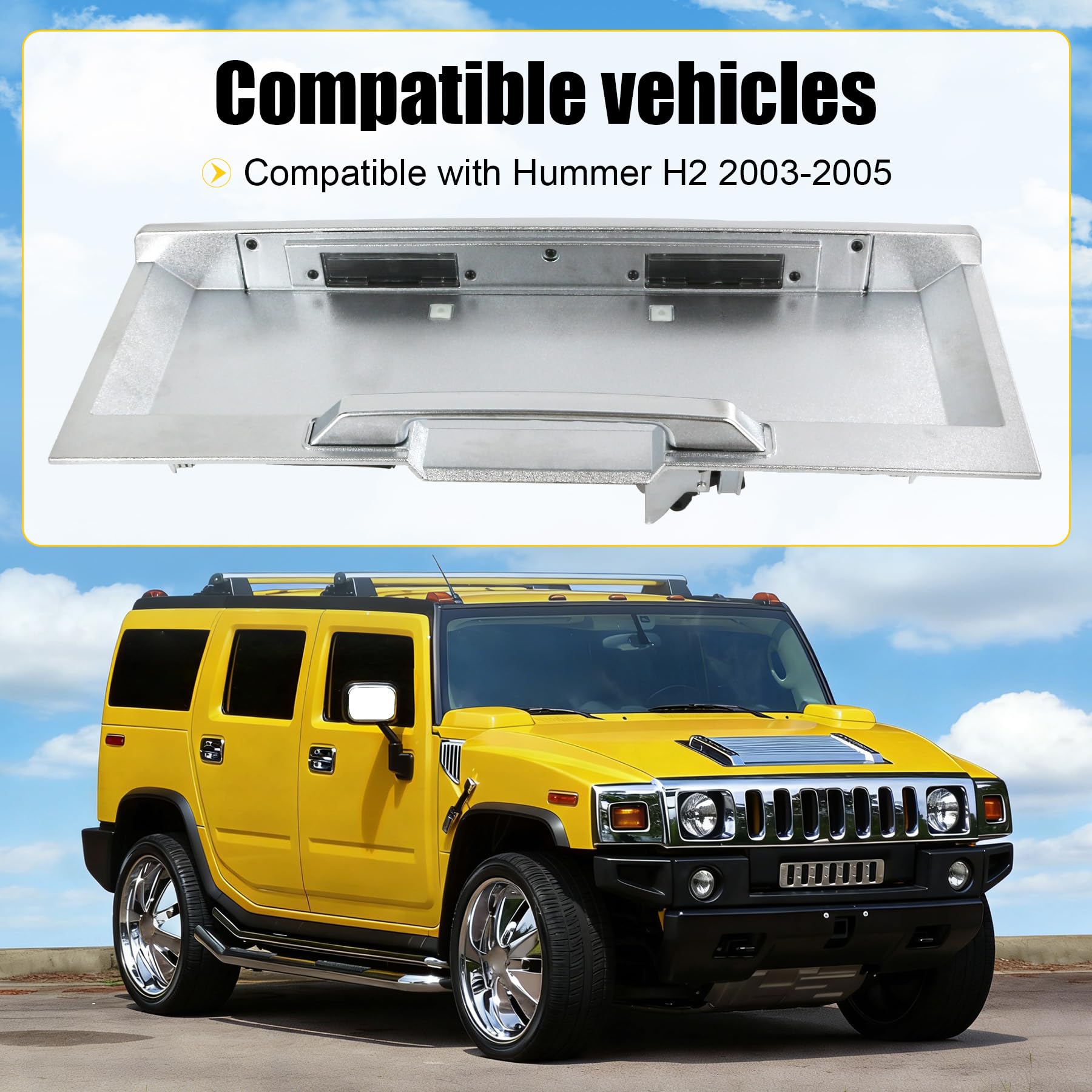 Amazon.com: Rear Tailgate License Plate Pocket Panel Compatible