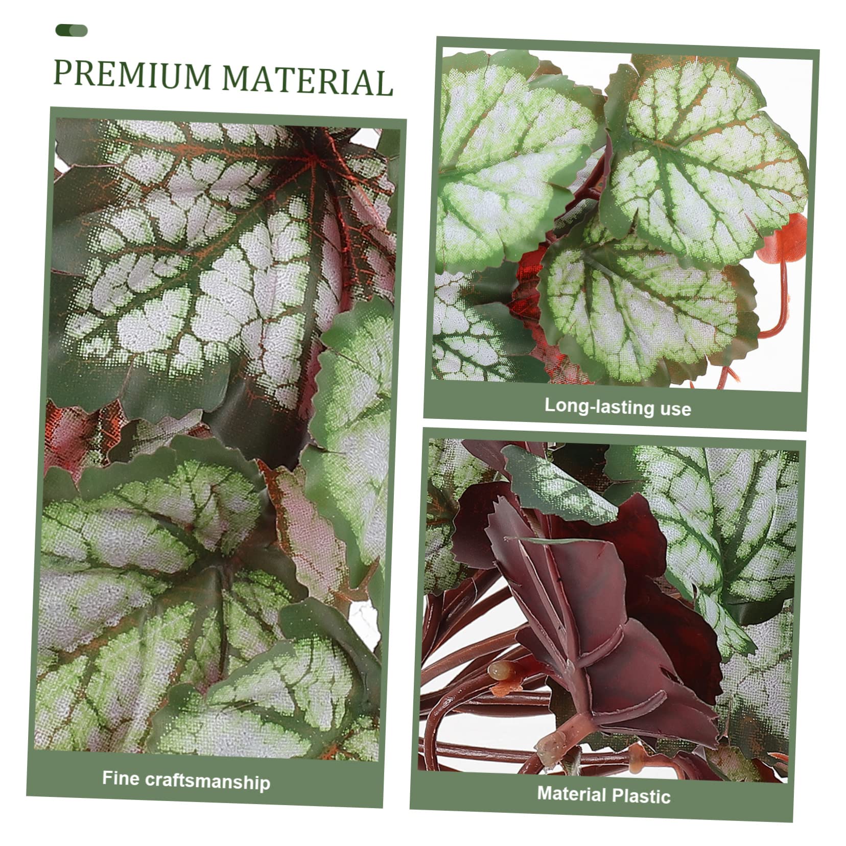 DOITOOL 5piezas Planta Acuática Artificial para Acuario y Terrario Decoración De Reptiles Simulación Natural Material Seguro para Mascotas y Acuarios