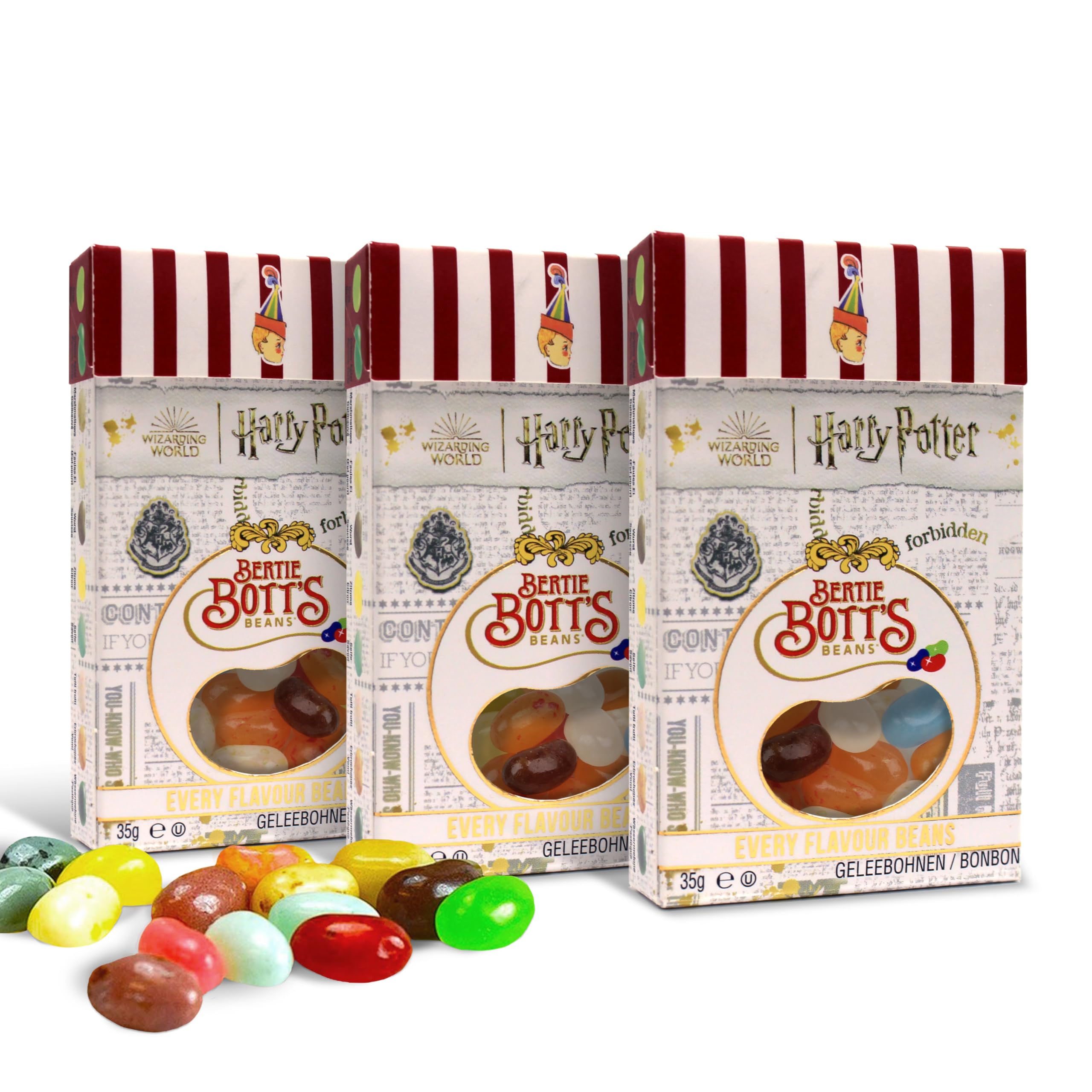 Jelly Belly Jelly Beans Bertie Botts Beans, opakowanie 3 szt. (3 x 35 g)