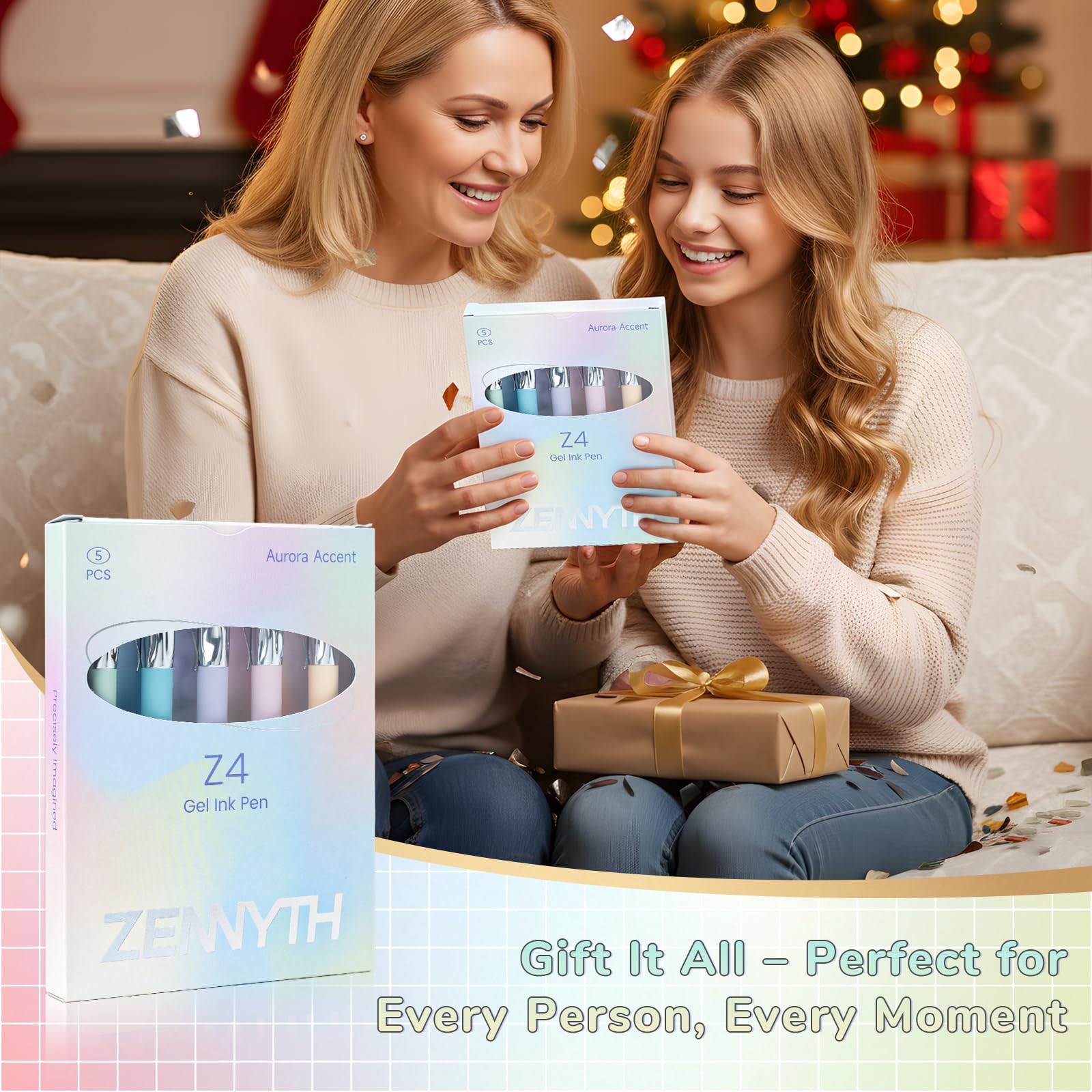 5 Pcs Gel Pens 0 5mm Black Ink Fine Point Quick-Drying Retractable Pens with Metal Clip Smooth Writing — view 6