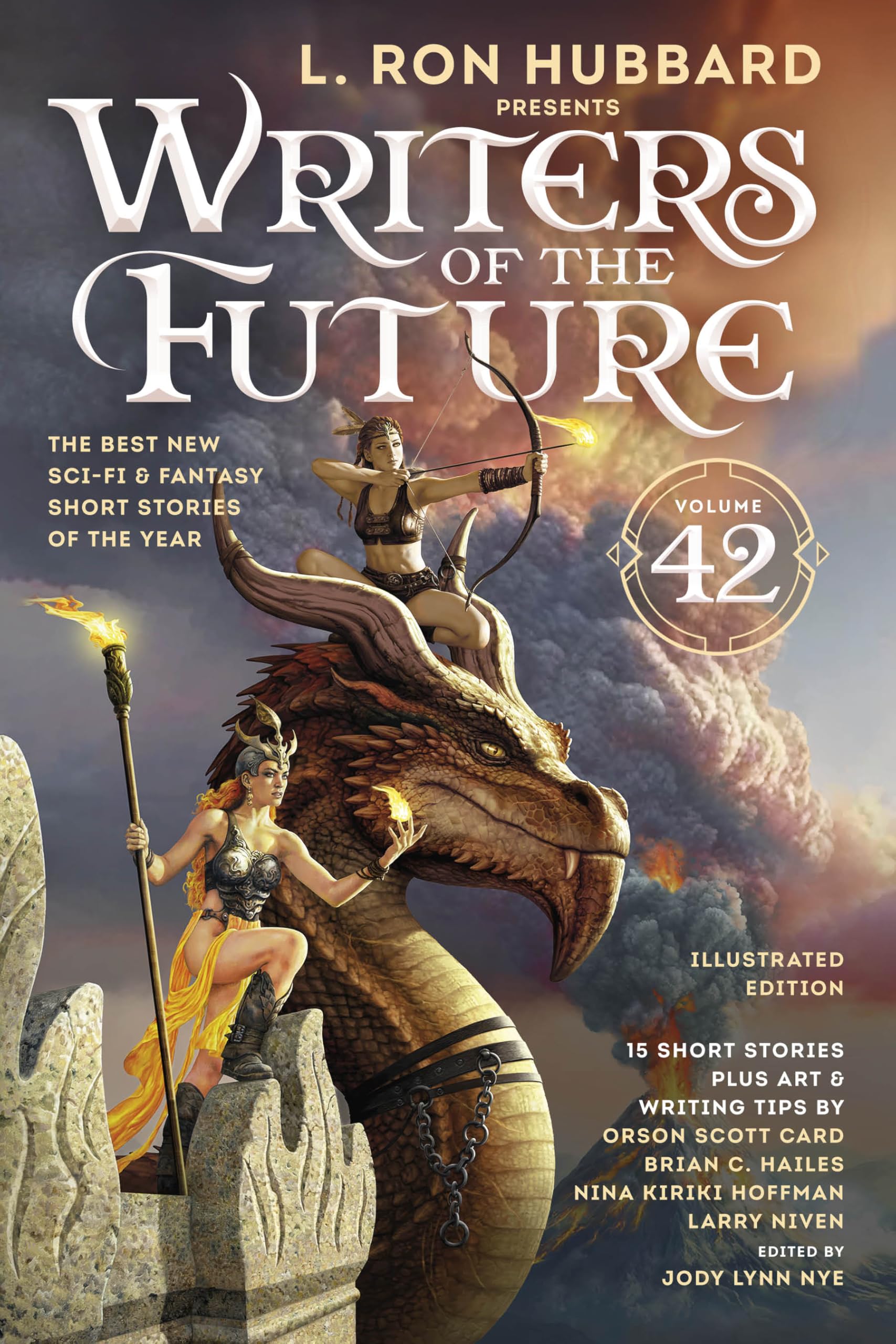 Cover of L. Ron Hubbard Presents Writers of the Future Volume 42: Illustrated Edition Featuring the Next Generation of Science Fiction & Fantasy
