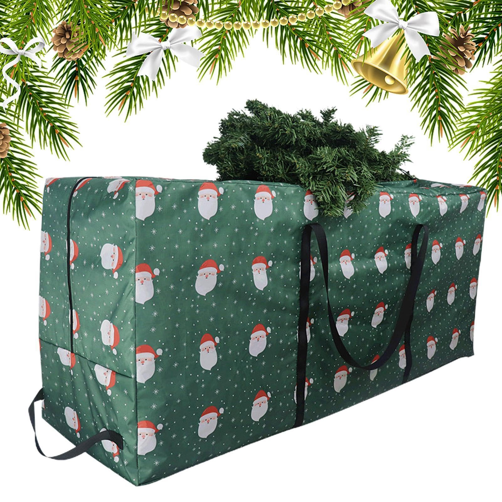 Bolsa de almacenamiento para árbol de Navidad caja de lona Oxford 210D impermeable con 4 asas