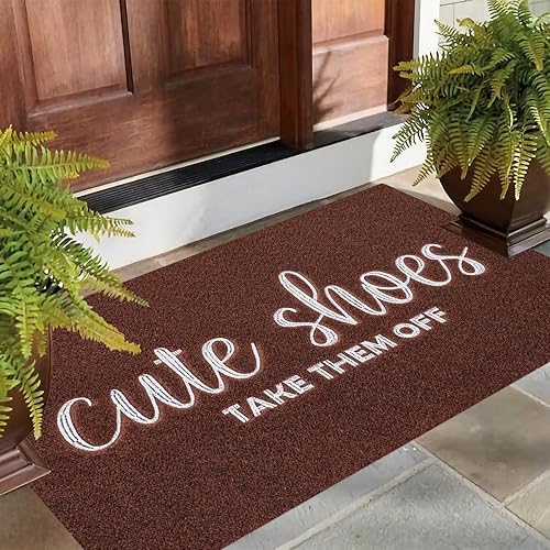 Miniatura 2 de Tapete de bienvenida para puerta delantera, para interiores y exteriores, para rascador de zapatos, bonitos tapetes para quitártelos, tapetes para