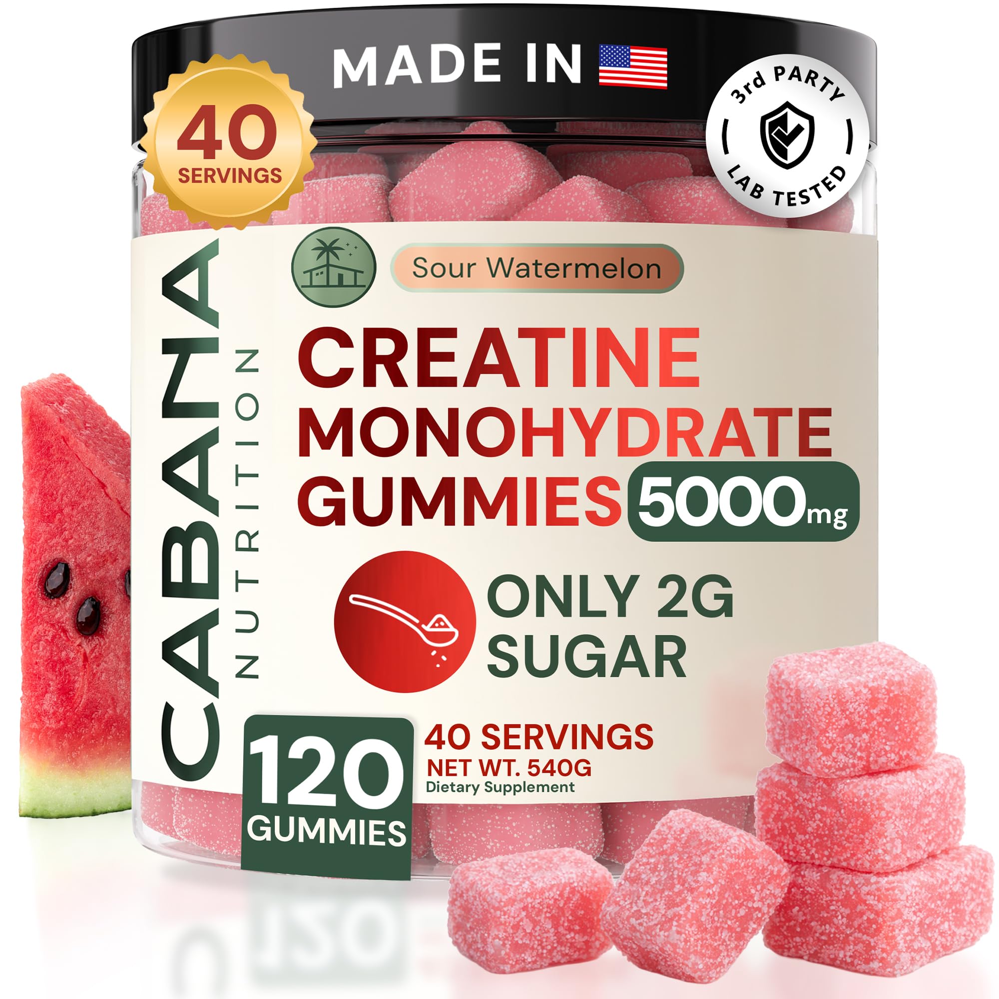 Cabana Nutrition Creatine Gummies