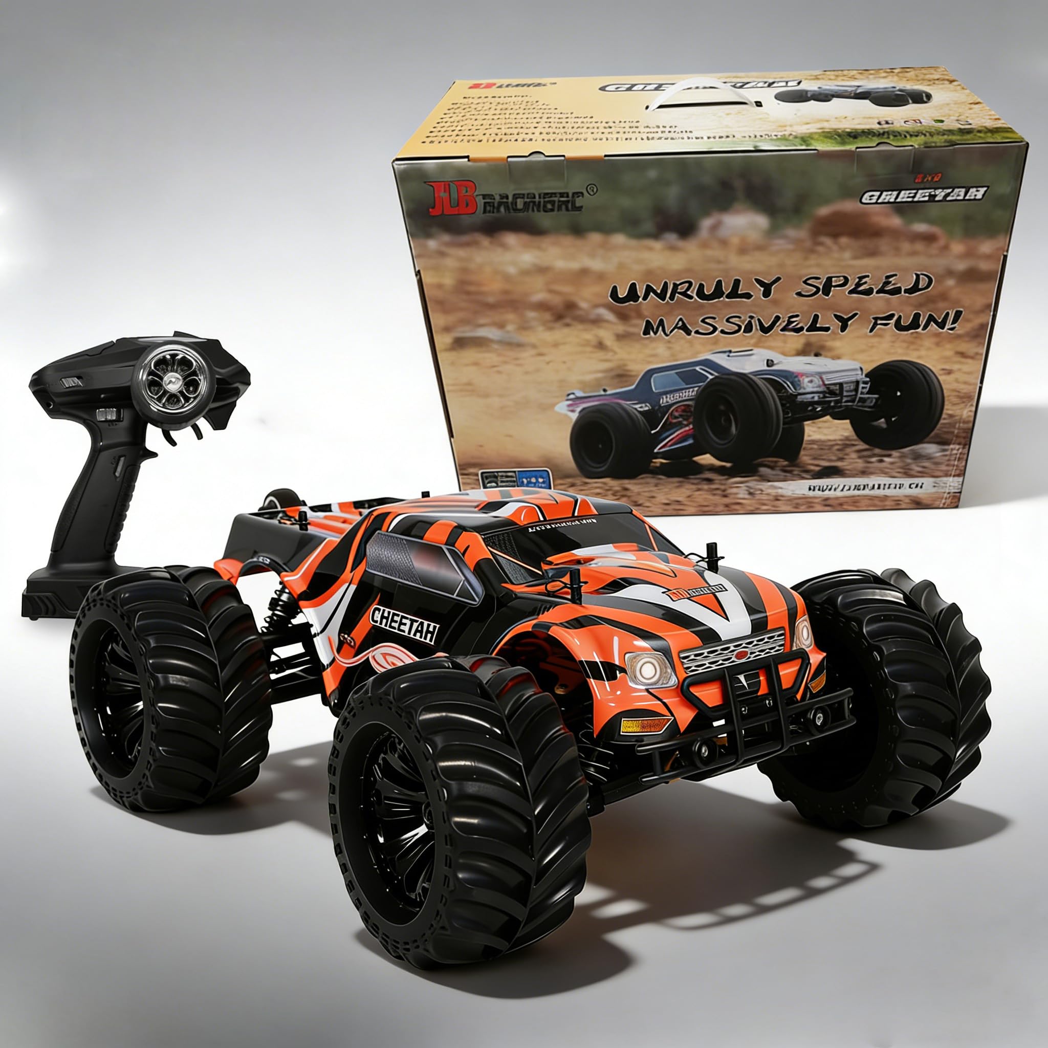 JLBRACINGRC 1 10 Scale Remote Control Car 80 KM H High Speed RTR RC Truck 2 4GHZ Radio