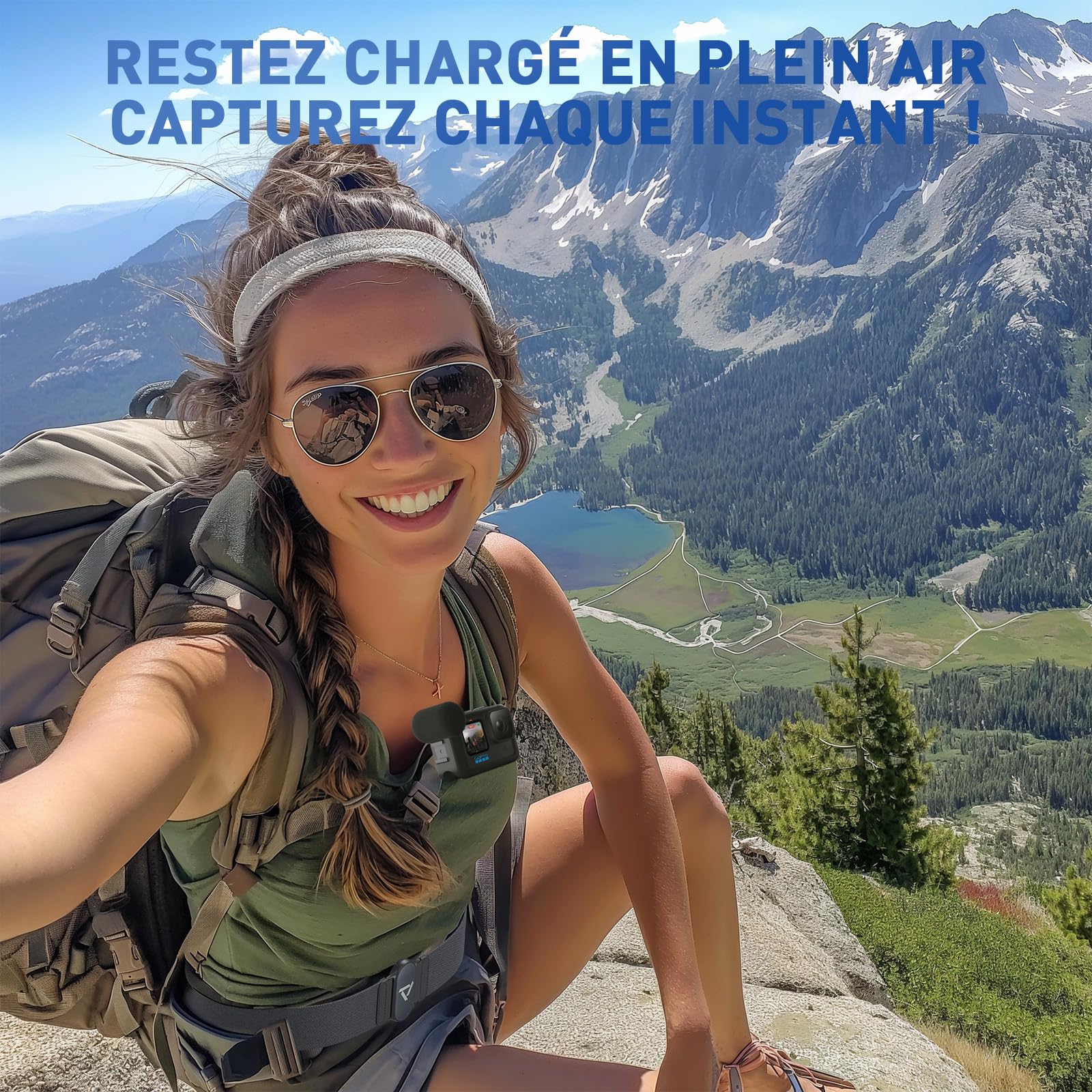 PRISMXR Batterie 10 000 mAh Compatible avec Meta Quest 3S/3/2, Chargeur Portable USB-C 30W Charge Rapide pour VR, Pico 4 Ultra, Vision Pro, Phone (Carina W1)