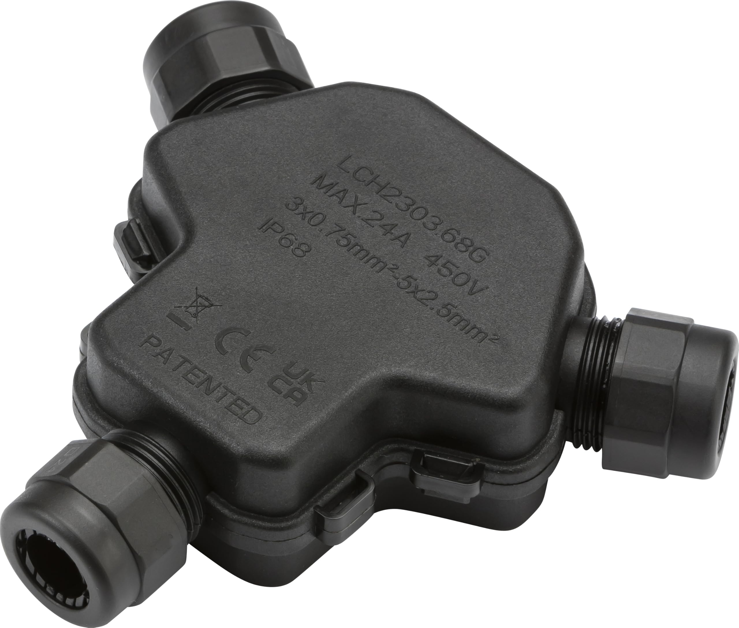 Knightsbridge IP68 3-way Weatherproof Gel Junction Box