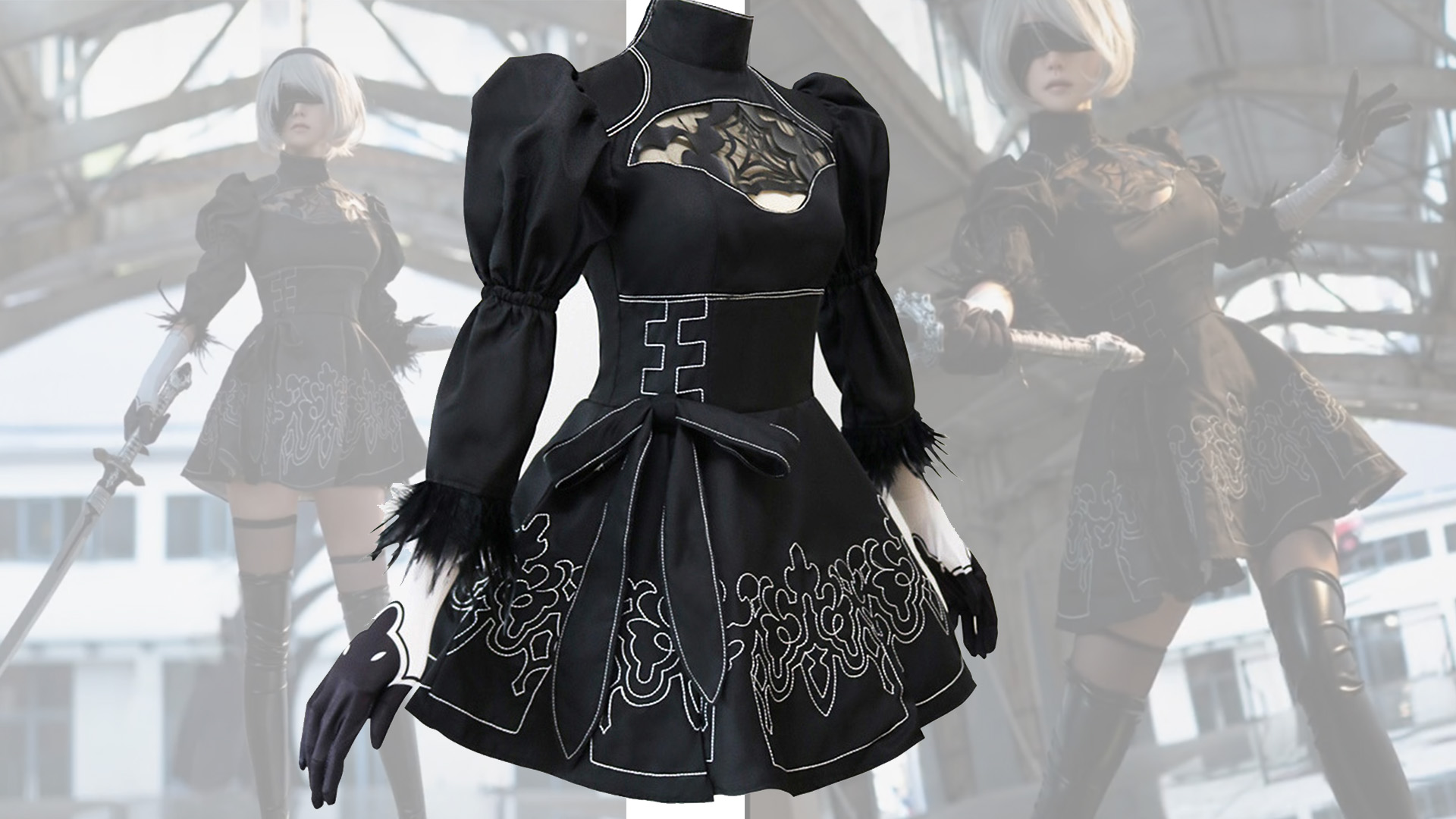 2b dress design DitchArt - 2B Nier Automata Dress