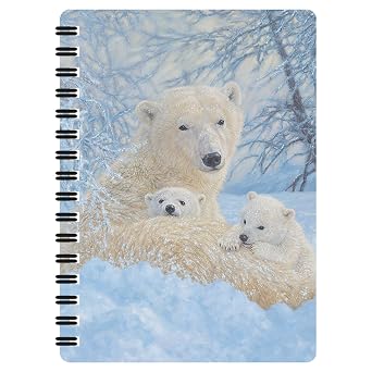 3D LiveLife Northern Family Spiral Bound Small Jotter with 80 Plain Pages