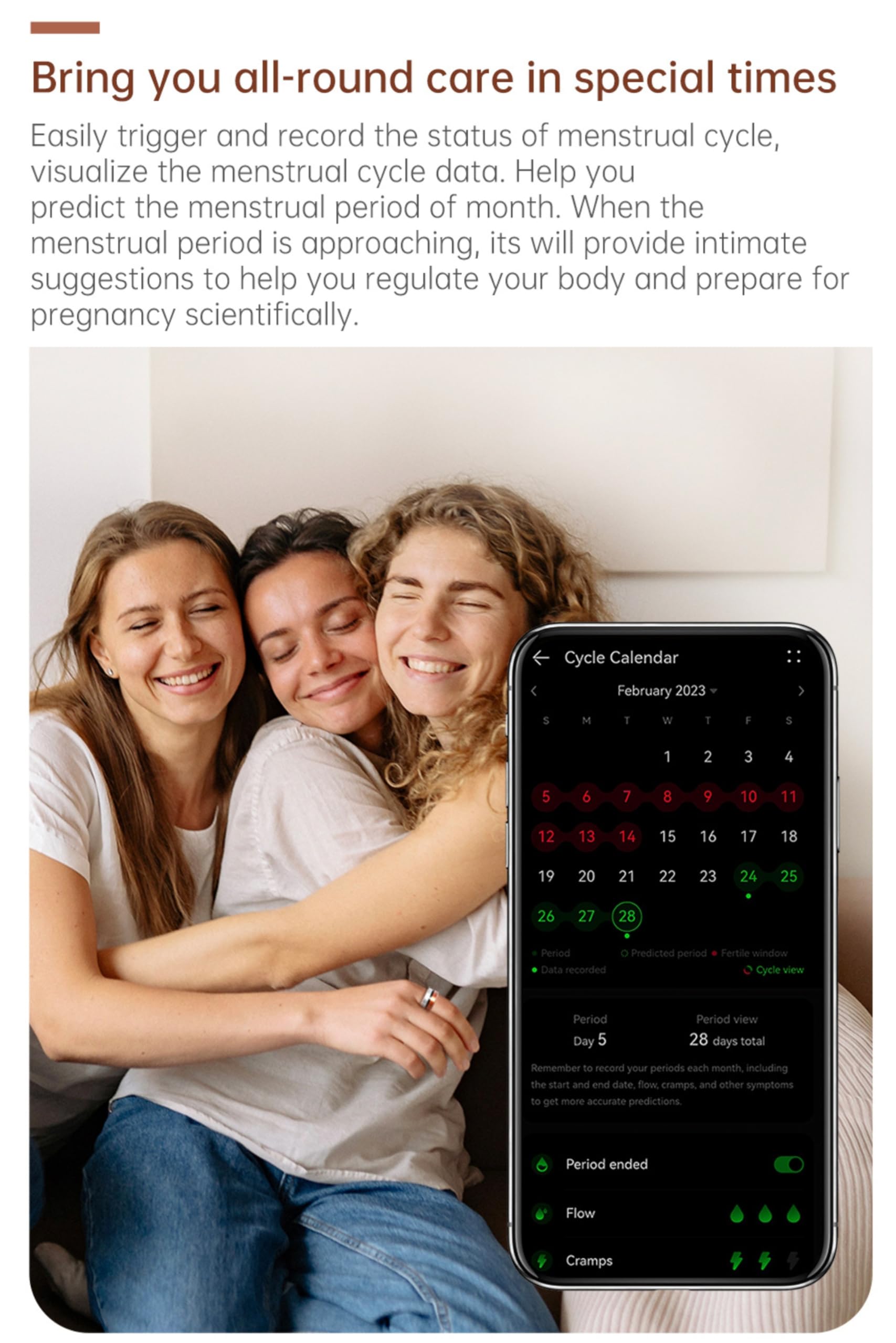 Bewinner Anello Intelligente, Rilevatore di Salute, Rilevatore del Sonno Impermeabile con Base di Ricarica, Monitoraggio della Temperatura Corporea, Conteggio dei Passi, Controllo Touch