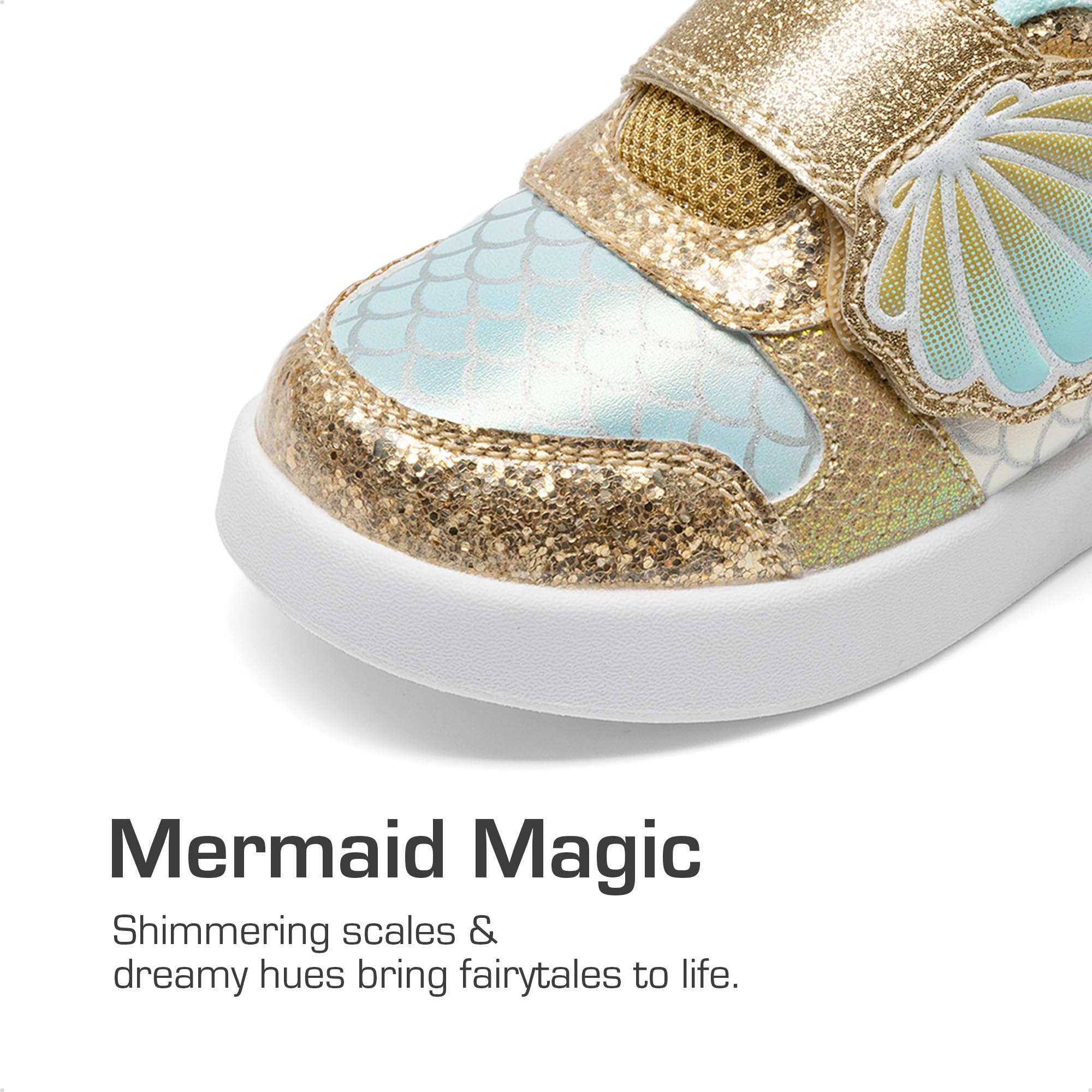 DREAM PAIRS Zapatillas brillantes de dibujos animados para niñas | Parte superior brillante sin esfuerzo con y plantilla cómoda, suela ligera antideslizante para uso casual, escuela, caminata