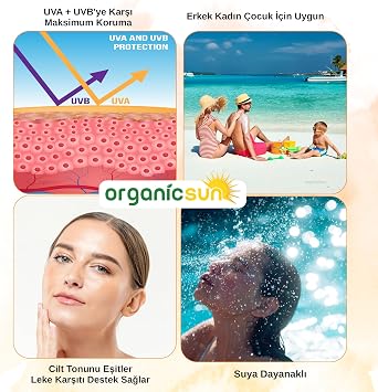 Spf 50+ Yüz ve Vücut Güneş Kremi 100ML 3'lü Set – Leke Karşıtı, Yüksek Korumalı, Suya Dayanıklı, Her Cilt tipine uygun, Vegan