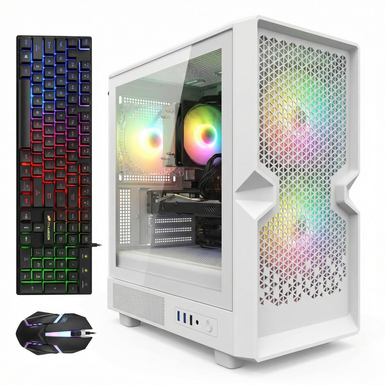 Amazon.com: STGAubron Gaming PC Computer Desktop, AMD Ryzen 5 5500
