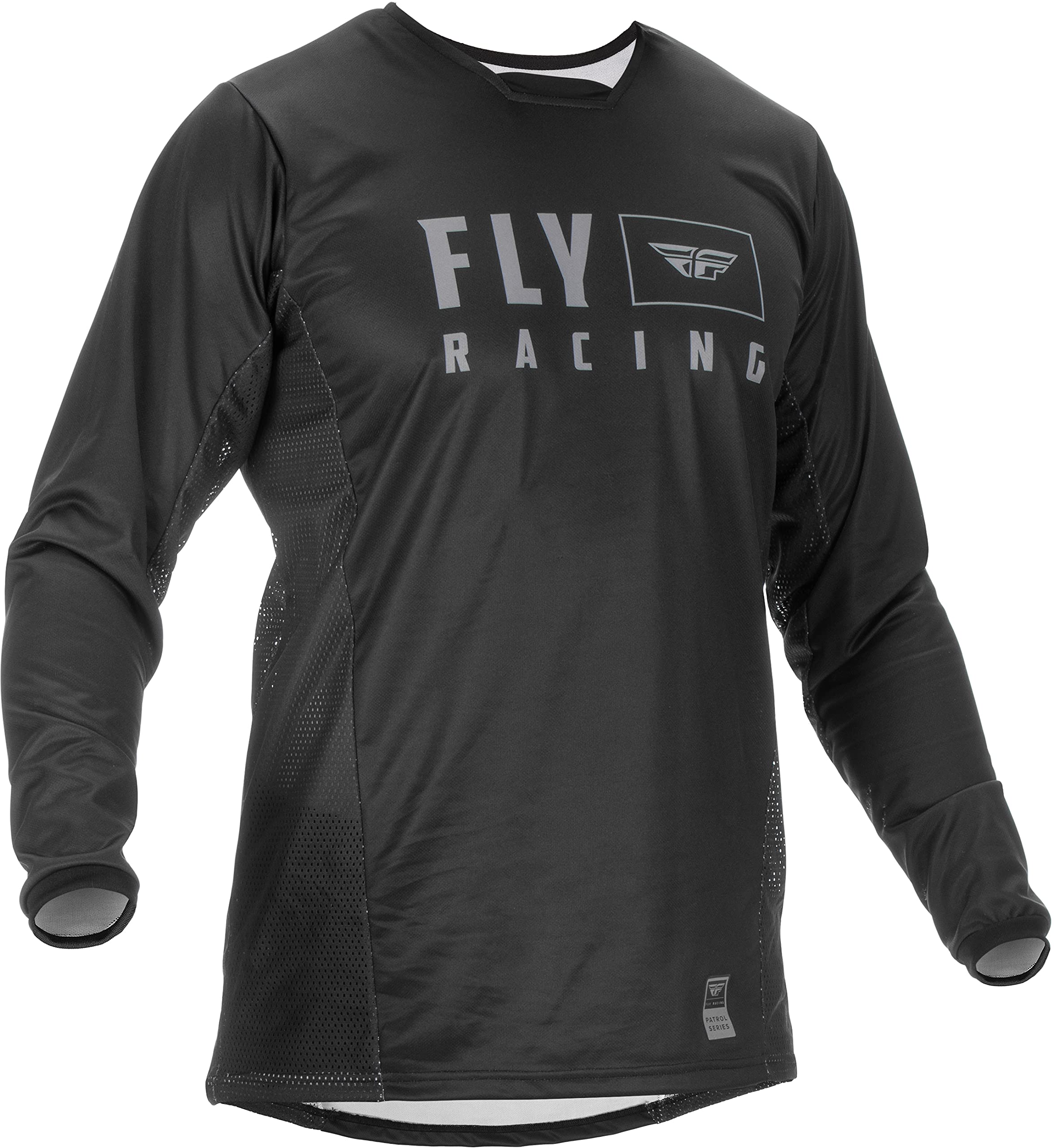 Fly Racing Adult Patrol Jersey (Black, Medium)
