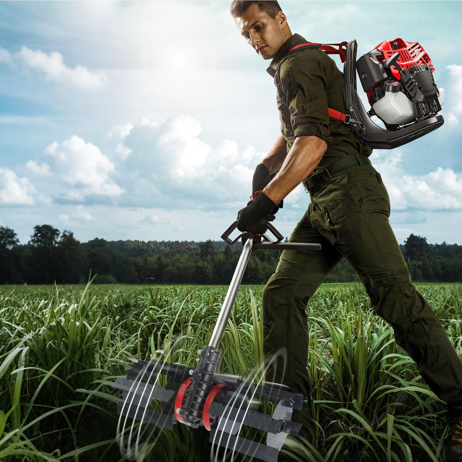 Arado para cortacésped, césped de cortacésped, Disco de arado eficiente equilibrado, Scarificadores de césped resistentes a la erosión de precisión para el cultivo de paisajismo de la agricultura del