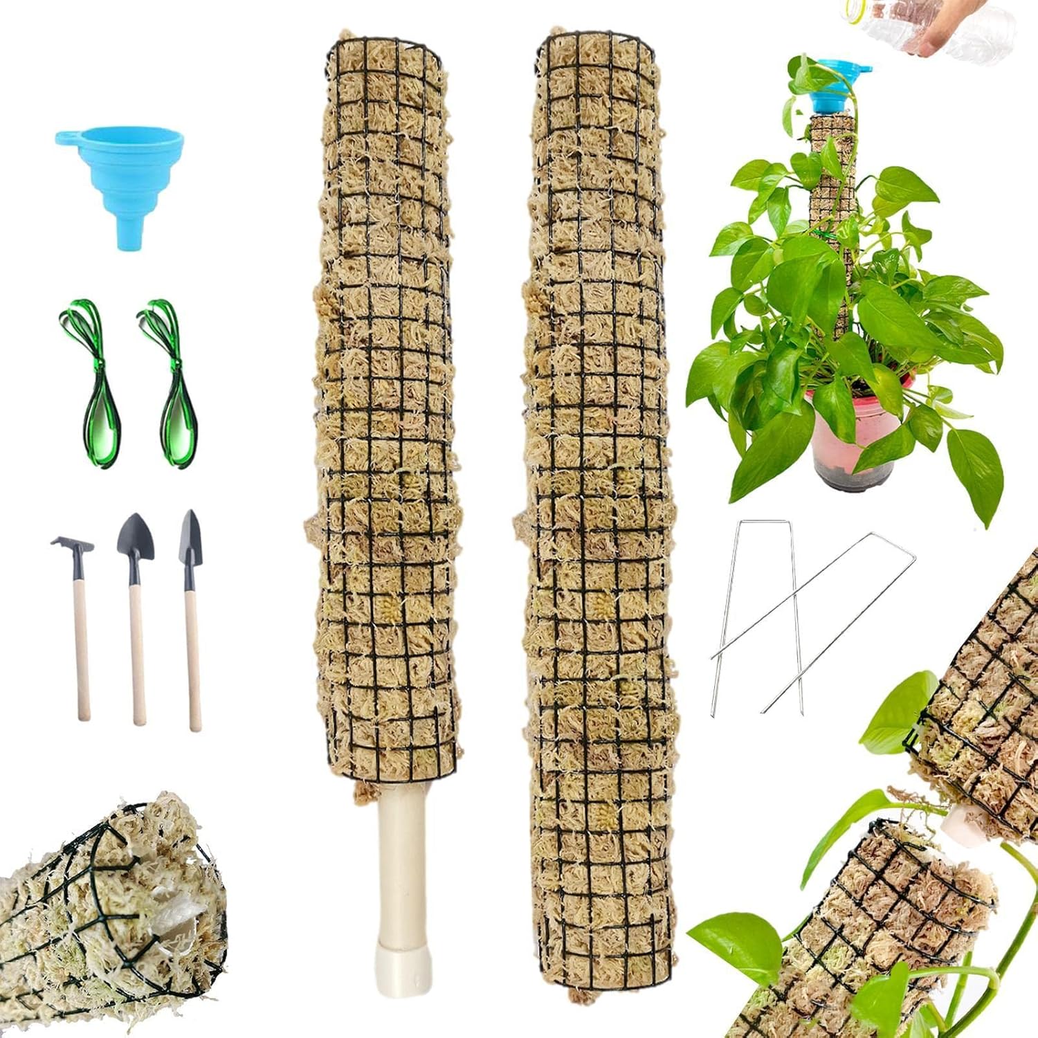 Moss Pole for Plants Monstera Stackable Self Watering Pole for Indoor